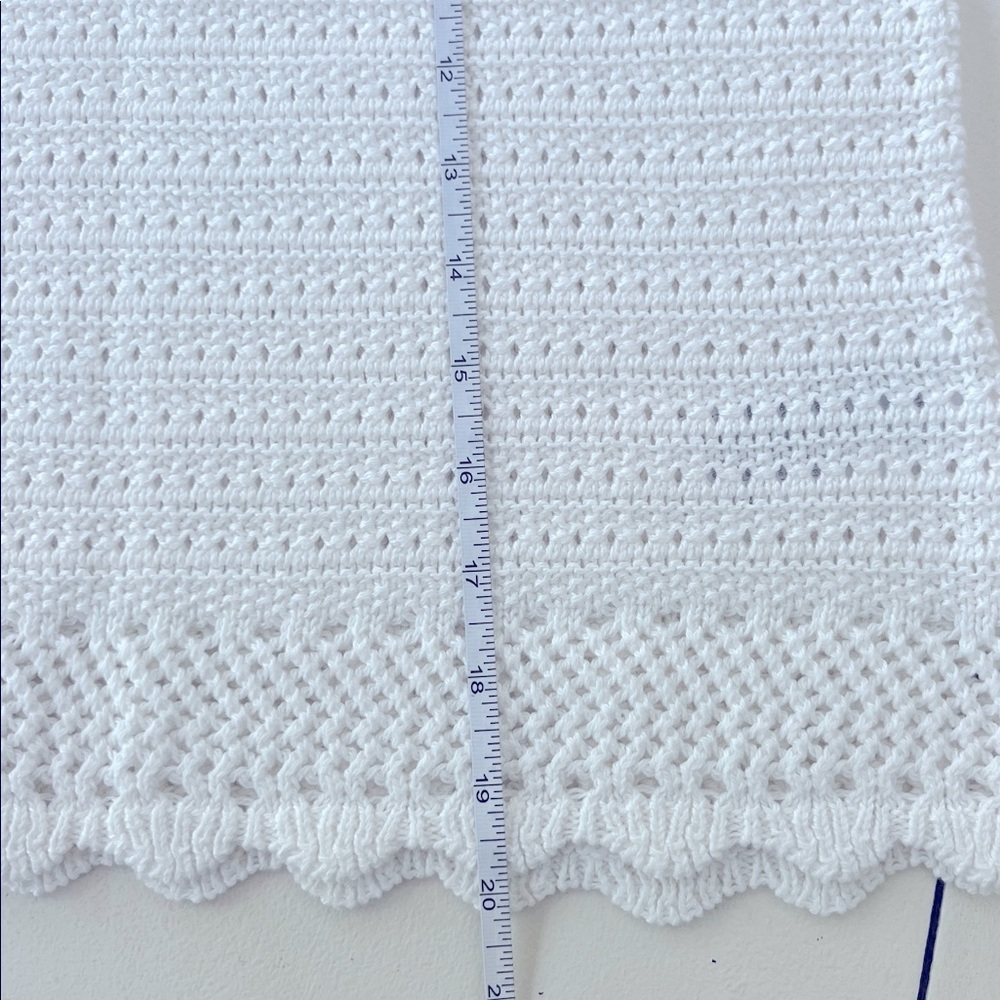 NWT J Crew Crochet sweater-tank Womens Small White - Picture 7 of 9